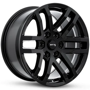 RTX Wheels – Oak – Black – 18″x9″ 30mm – All weather Wheels – 082875